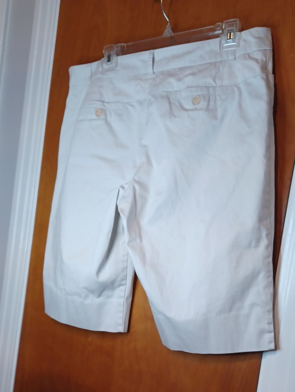 Tribal Studio Bermuda Shorts Sz.12. Side Slits. Inseam Is 12". Cream Color. GUC! - Picture 2 of 7